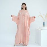 Solid Color Minimalist 2-Piece Abaya Set